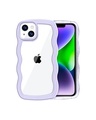 Shop Apple iPhone 14 Purple Wavy Silicone Case-Front