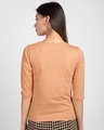 Shop Apricot Orange 3/4 V Neck T-Shirt-Design