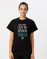 Shop Apun Hi Single Boyfriend T-Shirt-Front