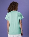 Shop Aqua Green Boyfriend T-Shirt-Full