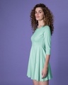Shop Aqua Green Flared Dress-Design