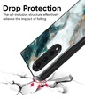 Shop Aqua Green Marble Premium Glass Case for Samsung Galaxy Z Fold4 5G (Shock Proof, Scratch Resistant)-Design