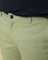 Shop Arca Green Slim Fit Cotton Chino Pants