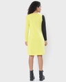 Shop Arcade Green Color Block Slim Fit Dress-Design