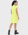Shop Arcade Green High Neck Slim Fit Zipper Dress-Design