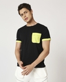 Shop Arcade Green Pocket Half Sleeve T-Shirt-Front