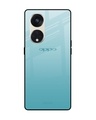 Shop Arctic Blue Premium Glass Case For Oppo Reno8T 5G (Shock Proof, Scratch Resistant)-Front
