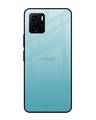 Shop Arctic Blue Printed Premium Glass Cover For Vivo Y15s (Shock Proof, Lightweight)-Front