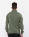 Shop Army Green Buttoned Bomber Jacket-Design