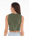 Shop Army Green Cropped Tank Top-Design
