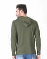 Shop Army Green Full Sleeve Pocket Hoodie T-Shirt-Design