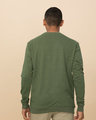 Shop Army Green Melange Light Sweatshirt-Design
