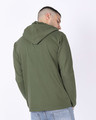 Shop Army Green Plain Henley Hoodies-Design