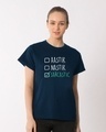 Shop Astik Nastik Boyfriend T-Shirt-Front