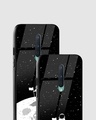 Shop Astronaut On Moon Premium Glass Case for OnePlus 8-Design