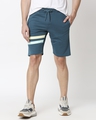Shop Atlantic Deep Men's Solid One Side Printed Strip Shorts-Front