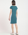 Shop Atlantic Deep Solid Side Cut N Sew Cap Sleeves Slim Fit Dress-Design