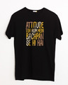 Shop Attitude Bachpan Se Hai Half Sleeve T-Shirt-Front