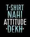Shop Attitude Dekh Boyfriend T-Shirt