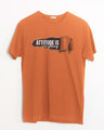 Shop Attitude Is Everything Half Sleeve T-Shirt-Front