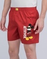 Shop Attitude Mickey Side Printed Boxer (DL)-Front