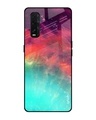 Shop Aura Printed Premium Glass Cover for Oppo Find X2 (Shock Proof, Lightweight)-Front