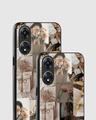 Shop Autumnal Floral Aesthetic Premium Glass Case for Oppo A78 5G-Design