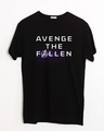 Shop Avenge The Fallen Half Sleeve T-Shirt (AVL)-Front