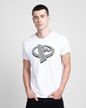 Shop Avengers 3D Half Sleeve T-Shirt (AVL) White-Front