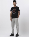 Shop Men's Black Avengers All Star Typography Varsity T-shirt-Full