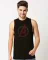 Shop Avengers All Stars (AVL) Deep Armhole Vest-Front