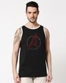Shop Avengers All Stars (AVL) Round Neck Contrast Binding Vest-Front