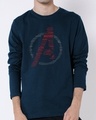Shop Avengers All Stars Full Sleeve T-Shirt Navy Blue (AVL)-Front