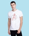 Shop Avengers All Stars Half Sleeve T-Shirt White (AVL)-Front