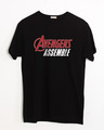 Shop Avengers Are Assembled Half Sleeve T-Shirt (AVEGL)-Front