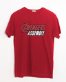 Shop Avengers Are Assembled Half Sleeve T-Shirt (AVEGL)-Front