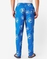 Shop Men's Blue All Over Avengers Broken Logo Printed Pyjamas-Full