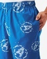 Shop Men's Blue All Over Avengers Broken Logo Printed Pyjamas