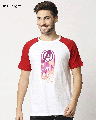 Shop Men's White Avengers Circle - Sun Active Basic Graphic Printed Slim Fit Raglan T-shirt-Front