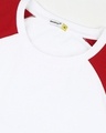 Shop Men's White Avengers Circle - Sun Active Basic Graphic Printed Slim Fit Raglan T-shirt