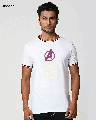 Shop Avengers circle - Sun Active Varsity Rib Half Sleeve T-Shirt-Front