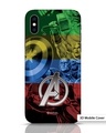 Shop Avengers Color iPhone XS 3D Mobile Cover-Front
