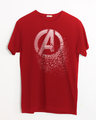 Shop Avengers Dispersion Half Sleeve T-Shirt (AVL)-Front