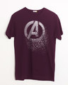 Shop Avengers Dispersion Half Sleeve T-Shirt (AVL)-Front
