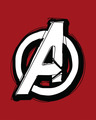 Shop Avengers Doodle Logo Round Neck 3/4th Sleeve T-Shirt (AVL)