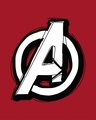 Shop Avengers Doodle Logo Scoop Neck Full Sleeve T-Shirt (AVL)-Full