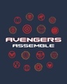 Shop Avengers Endgame Logos Half Sleeve T-Shirt (AVL)
