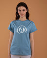Shop Avengers Inked Boyfriend T-Shirt (AVL)-Front