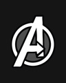 Shop Avengers Logo Sleeveless Puffer Jacket with Detachable Hood-Full