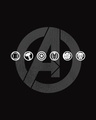 Shop Avengers Logo Unite Half Sleeve T-Shirt (AVL)